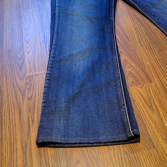 Mens colours of the world Jeans size 32x27 dark wash wide boot - Picture 2 of 8
